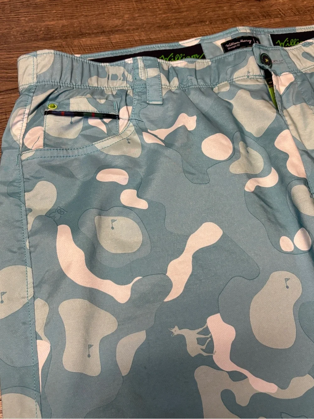 William Murray Pants Mens 40 Camo Straight Fit Golf Casual Stretch Lightweight